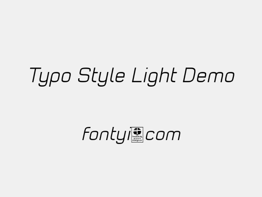 Typo Style Light Demo