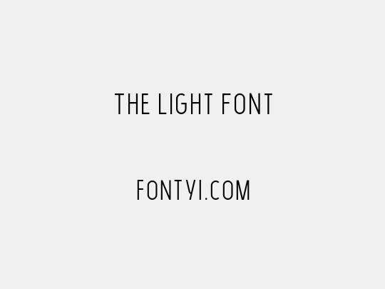 The Light Font