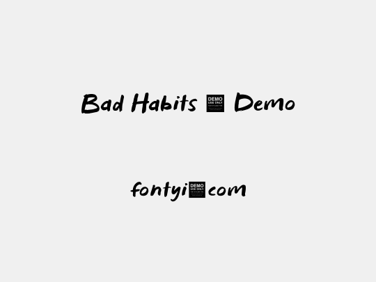 Bad Habits - Demo