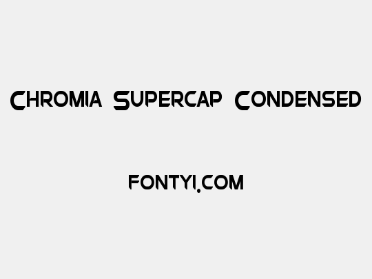 Chromia Supercap Condensed