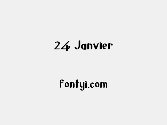 24 Janvier