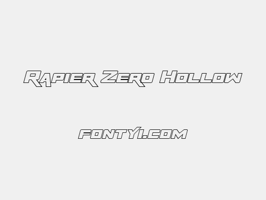 Rapier Zero Hollow