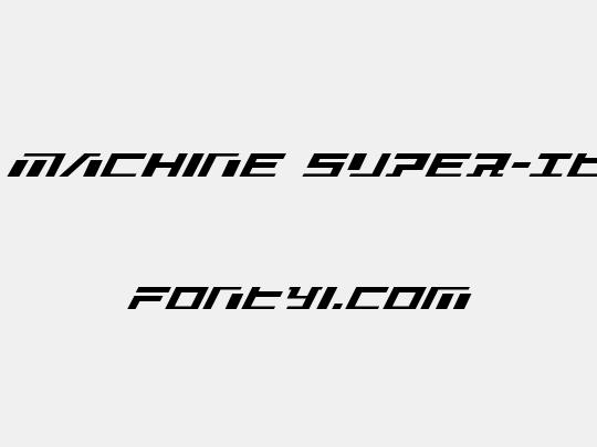 War Machine Super-Italic