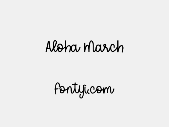 Aloha March