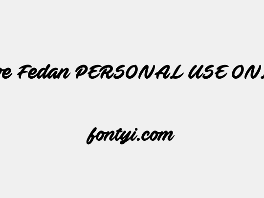 Ave Fedan PERSONAL USE ONLY