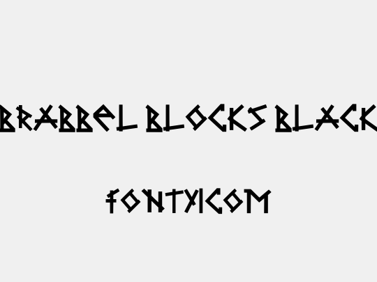 Brabbel Blocks Black