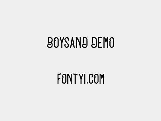 BOYSAND DEMO