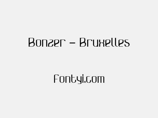 Bonzer - Bruxelles
