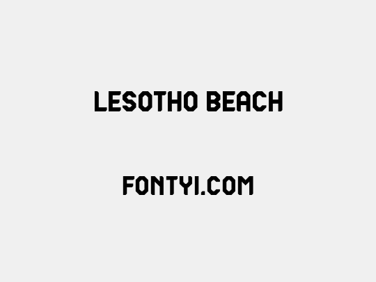 Lesotho Beach