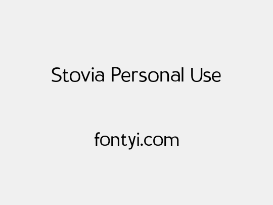 Stovia Personal Use