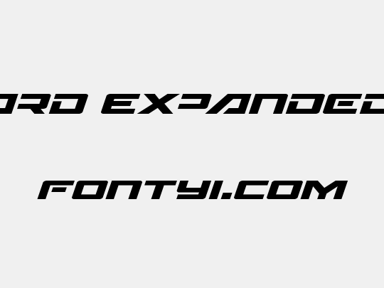 Wildcard Expanded Italic
