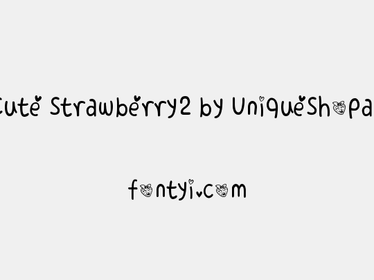 Cute Strawberry2 by UniqueShopaholic