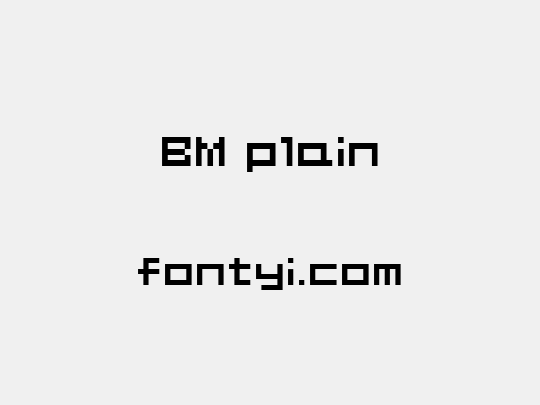 BM plain