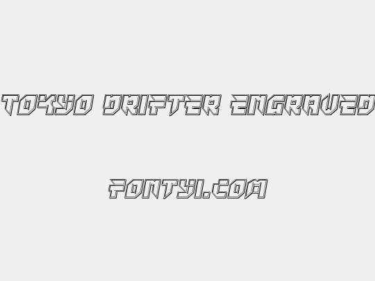 Tokyo Drifter Engraved