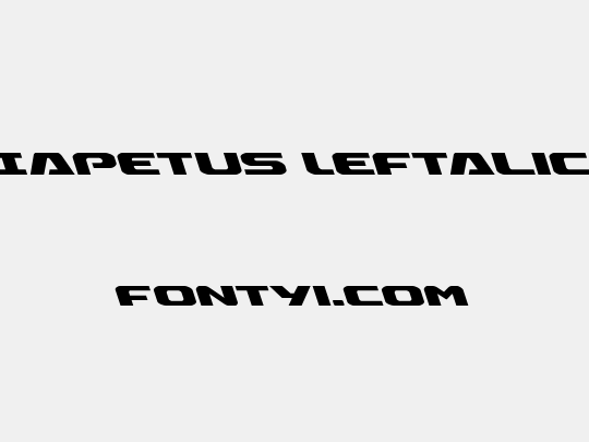 Iapetus Leftalic