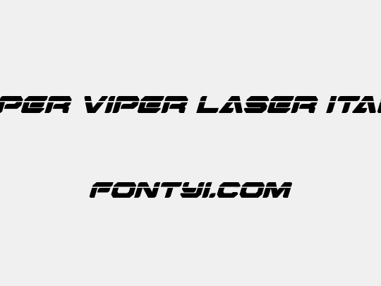 Hyper Viper Laser Italic