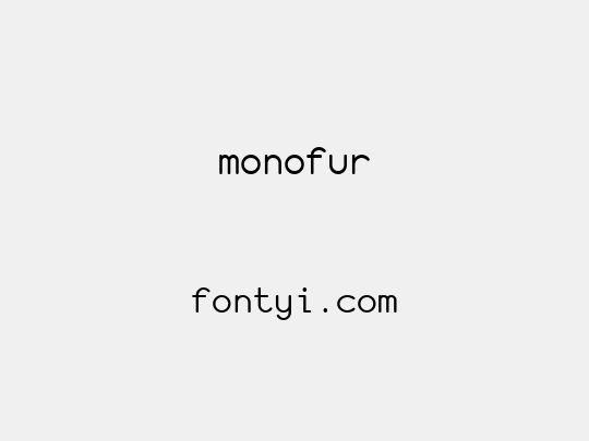 monofur