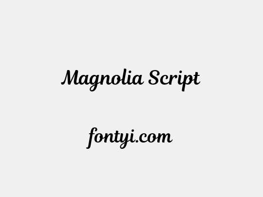 Magnolia Script