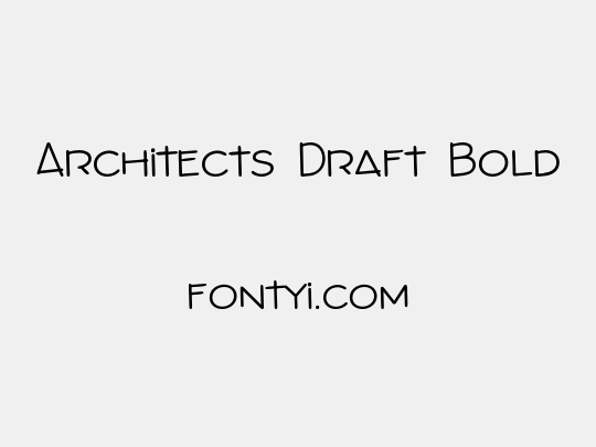 Architects Draft Bold