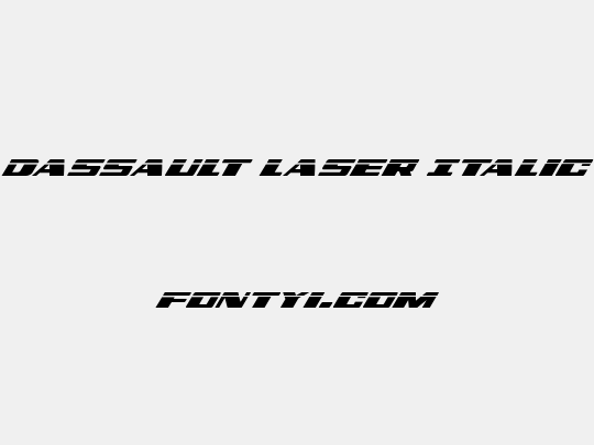 Dassault Laser Italic