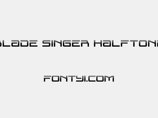 Blade Singer Halftone