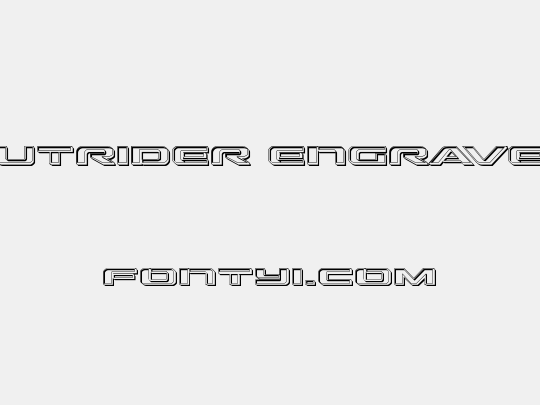 Outrider Engraved