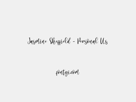 Jasmine Sheffield - Personal Us