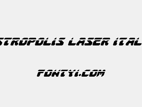 Astropolis Laser Italic