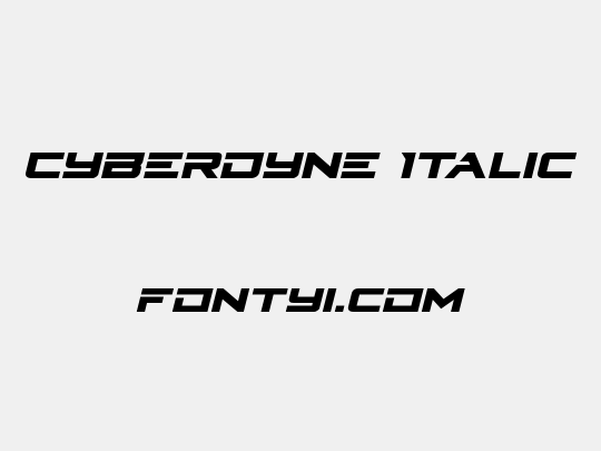 Cyberdyne Italic
