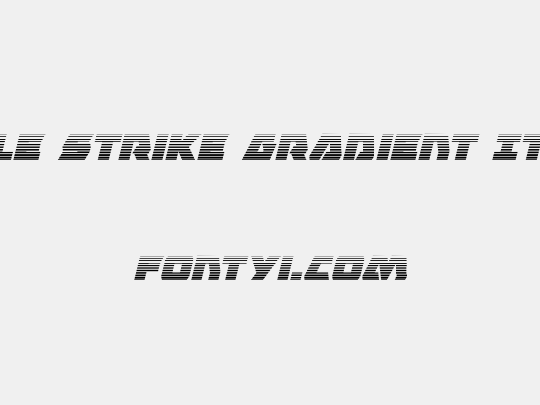 Eagle Strike Gradient Italic