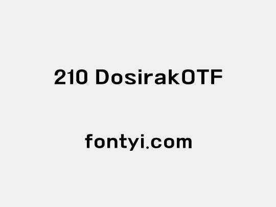 210 DosirakOTF
