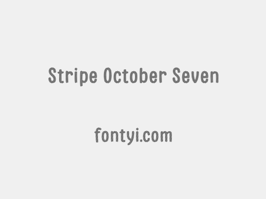 Stripe October Seven