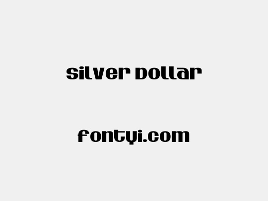 Silver Dollar