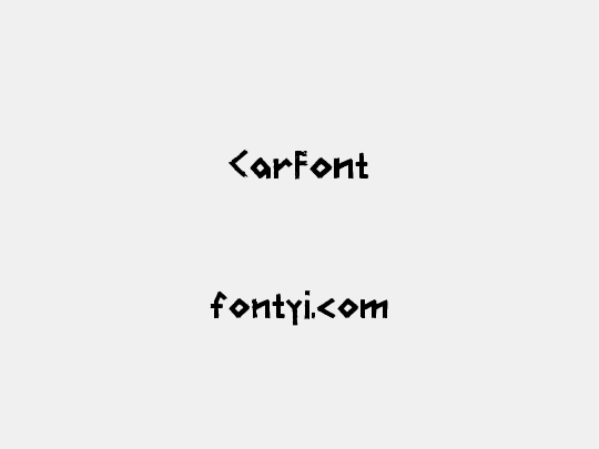 CarFont