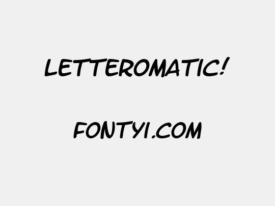 LetterOMatic!
