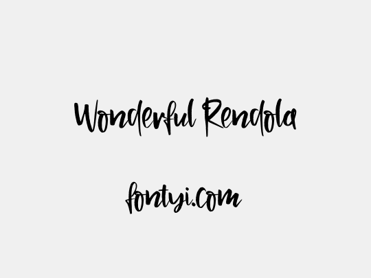 Wonderful Rendola