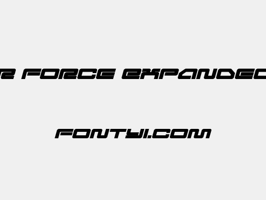 Ranger Force Expanded Italic