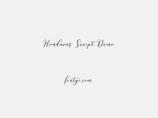 Honduras Script Demo