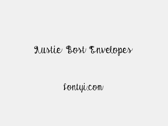 Austie Bost Envelopes