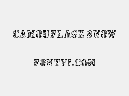 Camouflage Snow