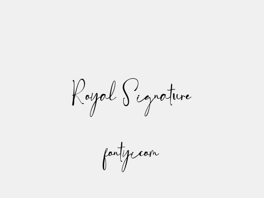 Royal Signature