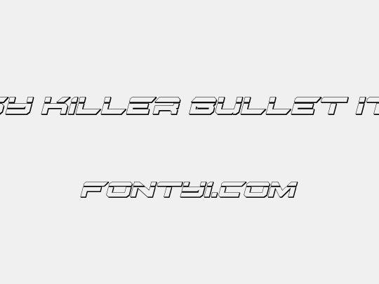 Gypsy Killer Bullet Italic