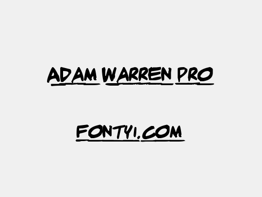 Adam Warren pro