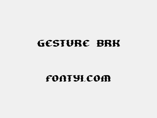 Gesture BRK