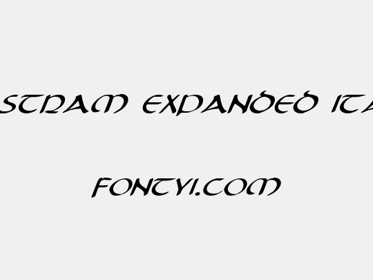 Tristram Expanded Italic