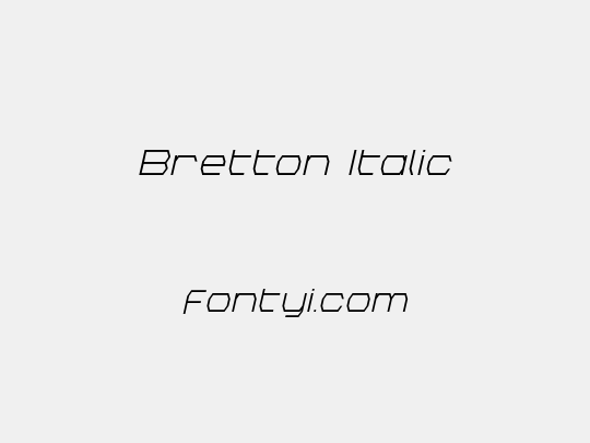 Bretton Italic