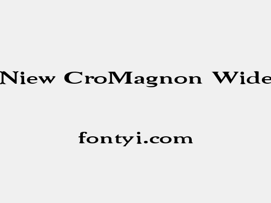 Niew CroMagnon Wide