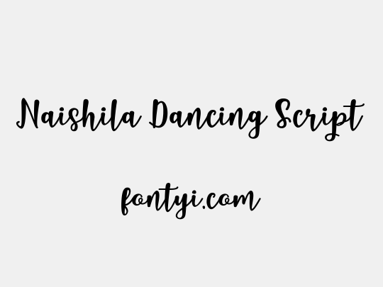 Naishila Dancing Script