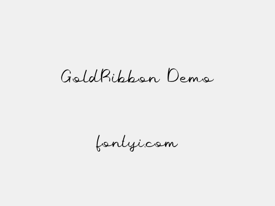 GoldRibbon Demo