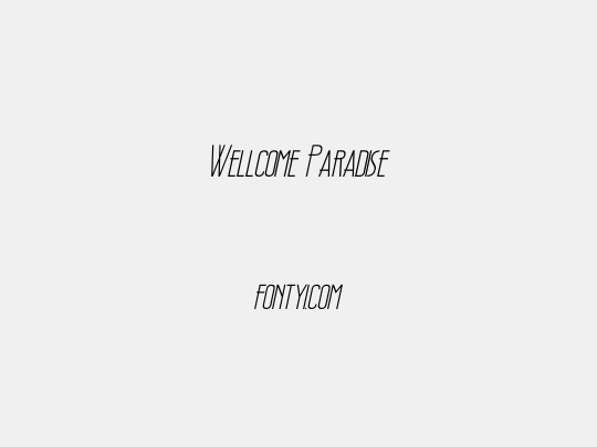 Wellcome Paradise